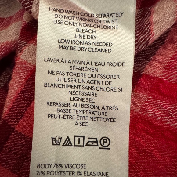 Anthropologie Pilcro Plaid Gauze Shirt-XL-NWT - Picture 8 of 12